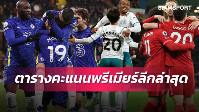 จ่าฝูงบี้กันสนุก! สิงห์-เรือ-หงส์ไม่พลาด เช็กตารางคะแนนพรีเมียร์ลีกที่นี่